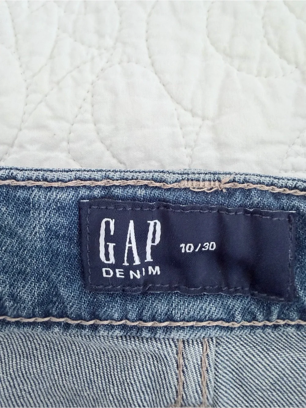 Gap Classic Midwash Denim Pencil Skirt